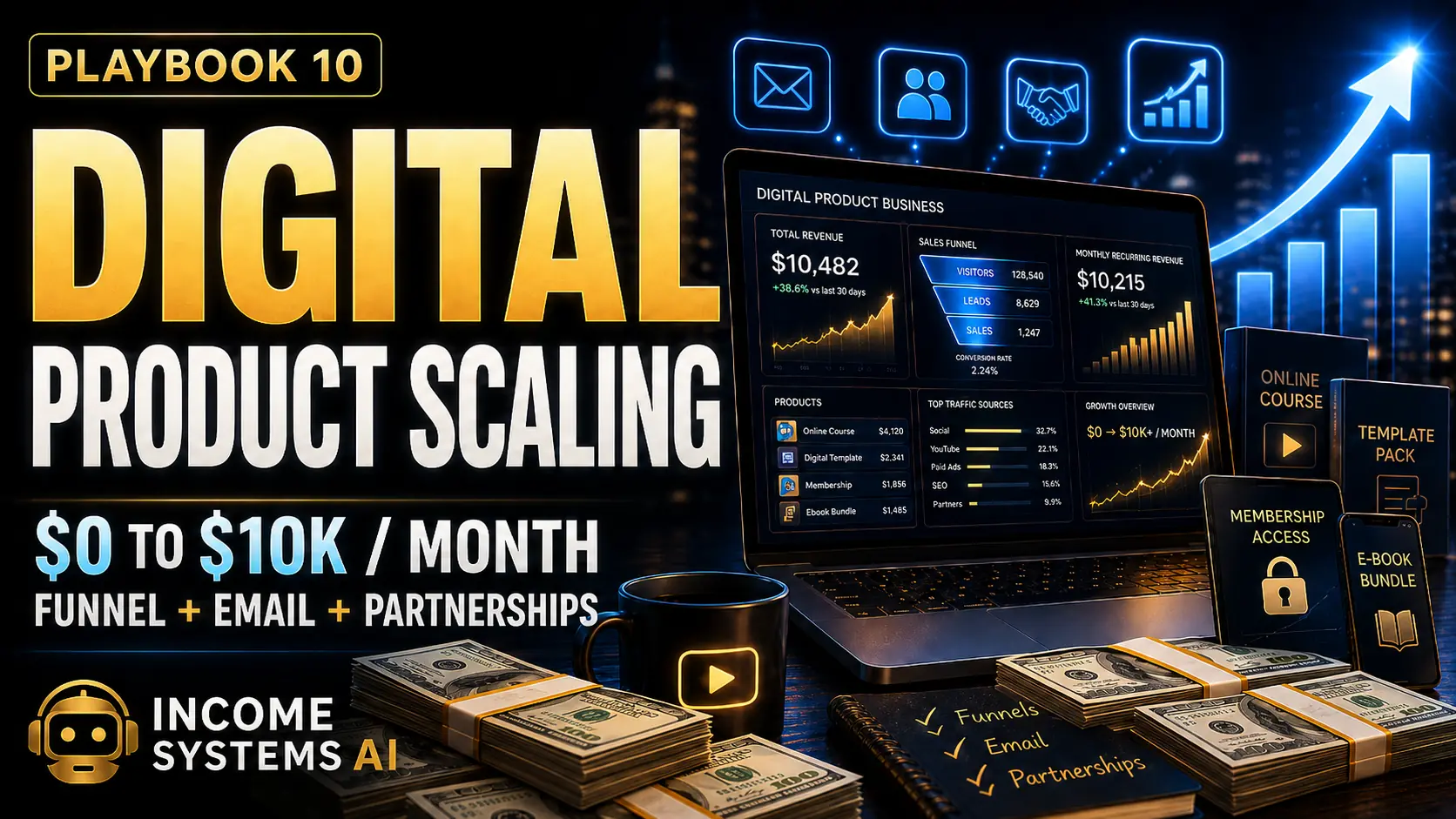 Digital Product Scaling: $0 → $10K